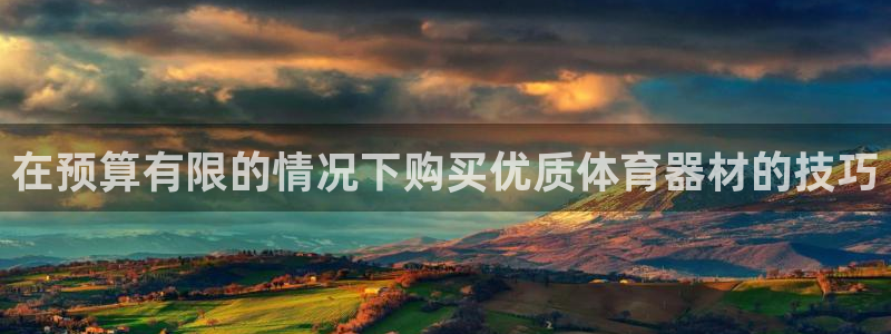 耀世娱乐官方网站登录：在预算有限的情况下购买优质体育