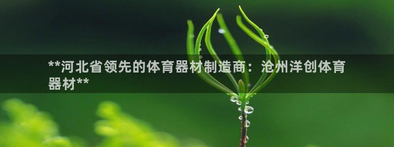 耀世娱乐好不好做：**河北省领先的体育器材制造商：沧