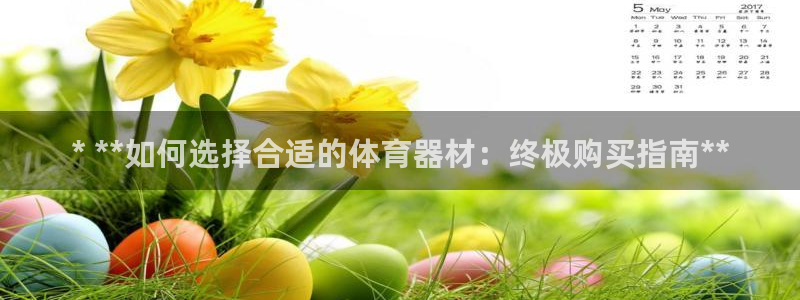 耀世挑战攻略：* **如何选择合适的体育器材：终极购